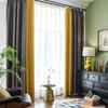 Cânhamo meteoro cânhamo arco-íris moderno cor sólida Cortina Hotel tecido de engenharia para sombreamento Keqiao tecido de cortina atacado