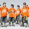 Ropa moderna de calle para niños, atuendos de hip-hop geniales y elegantes para niños y niñas, ropa urbana de moda para actuaciones de hip-hop con tambores para niños