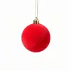 Bola de Terciopelo Flocado 3cm/4cm/5cm/6cm/8cm Adornos para Árbol de Navidad Adornos Colgantes de Navidad y Año Nuevo