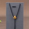 Pingente de Cera de Abelha Âmbar de Ouro Corda Pendurada Jade Marca Pixiu Pingente Corda Colar de Pescoço Corda Pingente Corda