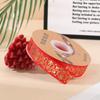 Cinta de hilo bronceado termoestable de alta calidad de 2.5 cm Flor creativa hecha a mano en stock Cinta decorativa para caja de regalo