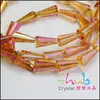 Oferta especial, venta al por mayor, cuentas de cristal de color galvanizado, cuentas de pagoda, accesorios de joyería para bricolaje, cuentas sueltas, cuentas hechas a mano, en stock