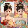 Pegatinas de Tatuaje de Cejas Coloridas Nuevas Femeninas con Brillo Duraderas Impermeables Lindas Estilo Antiguo de Dunhuang Niños y Niñas Maquillaje Performance