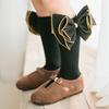 Calcetines Infantiles Z125 Solo 1-3 Años Un Par de Calcetines Infantiles de Moda Primavera Muñeca con Lazo Personalizada Calcetines de Media Pantorrilla Algodón