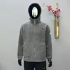 [9819] Chaqueta para hombre con capucha, forro polar, engrosada, exportada a Noruega, chaqueta, cálida para el frío, polar de doble cara