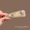 Pinza para el pelo de Corea Dongdaemun Nuevo Beige Perla Pedrería Estilo Retro Pinza para Flequillo Triángulo Clip Lateral Accesorio para el Cabello