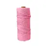 Corda de Algodão Colorida de 3mm Artesanal DIY Tecelagem Tapeçaria Amarração Decoração de Natal Artesanato Corda de Algodão Colorida