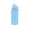 Termo de acero inoxidable 304 de gran capacidad con pintura de goma y asa para teléfono móvil, botella deportiva para escalada al aire libre