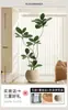 Árbol de Goma Simulación Planta Verde Planta Falsa Sala de Estar Lujo Ligero Flor Biónica Árbol Decorativo Interior Planta Grande en Maceta Adorno de Piso