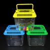 Tanque para Tortugas, Tanque para Peces Dorados, Caja para Mascotas, Caja de Plástico para Tortugas, Botella Portátil para Tortugas, Copa para Betta, Caja Transparente para Hámsteres, Caja Cuadrada Pequeña y Mediana