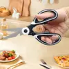 Al por mayor en stock tijeras de panda tijeras de cocina pinza para carne nuez multifuncional para el hogar afiladas alimentos tijeras de acero inoxidable