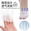 Almohadillas Respirables de Panal para Metatarso con Cinco Agujeros, Separadores de Dedos Izquierdo y Derecho, Separadores de Dedos para Mujer, Protectores de Dedos con Cinco Agujeros para Corregir Hallux Valgus
