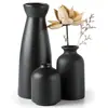 Conjunto de Vasos Cerâmicos, Decoração de Casa, Arranjo de Flores para Sala de Estar, Conjunto de Três Peças de Recipiente para Flores Moderno, Decoração de Vaso Branco