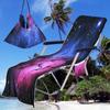 Funda para silla de playa transfronteriza funda para silla de playa de microfibra serie estrella con impresión digital 3D