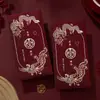 Amoroso Feliz Evento Rojo Boda Sobre Rojo Mil Yuanes Estampado en Caliente Carácter Feliz Sobre Rojo Ceremonia de Compromiso Sobre Rojo para Dinero de Regalo Bolsa Grande