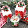 Decoración Navideña para Cupcakes Bobo Tapa de Borde Grueso para Tazas Bobo Caja de Empaque Portátil para Nochebuena Caja de Regalo