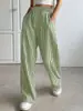 Ropa de Mujer Exportación Transfronteriza Europea y Americana Estilo Caliente Estación Independiente Shein Amazon Temu Pantalones Casuales Rectos Sueltos Rayados