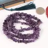 Materiais para Pulseira DIY de Pedras Naturais: Ametista, Água-marinha, Granada, Quartzo Rosa com Furos