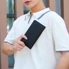 Bolsa transversal masculina, nova marca da moda, casual, xadrez, bolsa de ombro, couro coreano, pequena bolsa quadrada, além de carteira