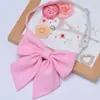 Uniforme de Licenciatura Foto de Graduación Corbata de Moño Femenina JK Estilo Japonés Estilo Preppy Uniforme de Marinero Uniforme Escolar Borgoña Moño Raíz de Pluma Cuello de Flor
