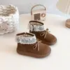 Botas Infantiles 2026 Invierno Nuevas Con Felpa Botas de Algodón Princesa Niña Pequeña Botas Cortas de Algodón para Niñas Botas de Nieve Elegantes