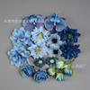 Bolsa de material de flor artificial D margarita peonía orquídea saltarina crisantemo cadena sombrero de sol mochila caja de flores DIY bolsa de material con flores
