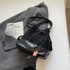 Mochila de classe de estudante universitário de estilo coreano para todos os jogos Bolsa feminina 2024 outono novo Maillard Retro Commuter Bucket Bag