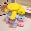 Almofada de Pelúcia Fofa e Macia de Tartaruga Deitada, Brinquedo de Pelúcia, Tartaruga Marinha Pequena de Pelúcia, Boneca de Conforto para Crianças