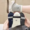 Calcetines para mujer, invisibles, estilo japonés, lunares, lazo, hasta la mitad de la pantorrilla, algodón, colores contrastantes, acanalados, versátiles, calcetines de estudiante, transpirables