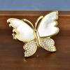 Nova mãe natural shell casulo borboleta borboleta corpete elegante casaco terno broche pino senhoras roupas por atacado