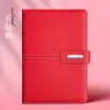 Set de cuaderno de negocios transfronterizo con logotipo personalizado, bloc de notas de oficina con hebilla Lincoln, caja de regalo con taza térmica y regalo de acompañamiento