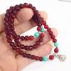 Puesto superventas pequeños regalos como regalos pulsera de granate imitación de 6 mm pulsera para mujer joyería al por mayor