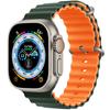 Adecuado para Apple Watch 78910 Generación Correa de Silicona Oceánica Bicolor iWatch S11 Ultra Pulsera de Color Contrastante