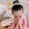Diadema de princesa con corona para niña, banda de goma para el pelo con forma de bola de Corea del Sur, nueva flor para niña