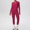 Jaqueta de Manga Longa com Zíper Cor Sólida Transfronteiriça, Colete de Um Ombro, Calça de Yoga Slim Fit, Roupa Fitness, Conjunto de Três Peças para Yoga Feminino