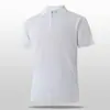 Polo de cremallera de lujo ligero con cuello de solapa, camiseta de manga corta para hombre, top de punto de seda helada ligero retro de verano de media manga