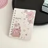 Cuaderno espiral de dibujos animados lindo, cuaderno de bolsillo estético de alta calidad, cuaderno pequeño A7 de tapa lateral, cuaderno creativo para mensajes y toma de notas para estudiantes