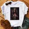 Camiseta de Mujer Verano 2020 Estilo Europeo y Americano ins de moda Amazon top chica estampada algodón modal