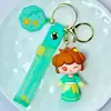 Figuritas de llavero de goma blanda de anime de dibujos animados, colgantes para mochila, accesorios para bolsos, pequeños adornos, al por mayor en stock para tiendas