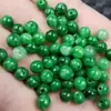 Jade Seco Verde Contas Redondas Contas Soltas de Jade Contas para Joias Esmeralda Pulseira Colar Dragão de Ferro Contas de Buda Acessórios Contas