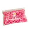 100 Piezas Gomas para el Cabello de Margarita Sencillas Empaquetadas en Bolsa Bandas de Goma de Nylon Coloridas Anillos de Toalla Accesorios de Cabello de Moda Cuerdas para el Cabello Lote