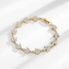 Pulseira de zircônia Super Flash quente ao vivo para mulheres de alta qualidade, celebridade online, luxo leve, pulseira quente, atacado de fábrica