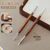 Caneta de Cola para Escultura de Nail Art de Dupla Ponta com Sândalo, Raspador Multifuncional Quente de Vendas Transfronteiriças, Ferramentas de Nail Art para Relevo e Pintura Atacado
