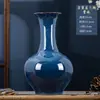 Jarrón de cerámica de Jingdezhen, decoración del hogar china estilo antiguo, mueble de TV para sala de estar, adorno para estante de exhibición, decoración de porcelana para arreglo floral