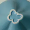 Rinyu Gui Songhu Borboleta Azul Taça Qiankun Exquisita Pintada à Mão Pequena Margarida Chapéu de Bambu Taça do Anfitrião Taça Pessoal de Alto Valor