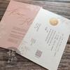 600g Papel de Algodón Letterpress Impresión Letterpress Estilo Hong Kong Doble Cara Dorado Invitación Tarjeta de Invitación Personalización