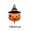 Novo Balão de Halloween em Pé Abóbora Tridimensional Aranha Morcego Balão Pequeno em Pé Filme de Alumínio Decoração de Feriado