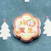 Clip de Polipropileno con Flor de Dibujo Animado y Texto, Clip Decorativo para Sellar Regalos, Clip para Notas, Papelería Linda para Estudiantes, Artículos Pequeños de 2 Yuan al por Mayor