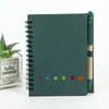 Bloc de Notas de Papel Kraft Amazon Transfronterizo Cuaderno para Reuniones de Oficina Planificador de Notas para Estudiantes Notas Adhesivas Cuaderno de Espiral