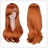 Cabelo cacheado de 70cm de comprimento, seda de alta temperatura, cacheado multicolorido, peruca COS para desenho animado, perucas AliExpress, fornecimento transfronteiriço